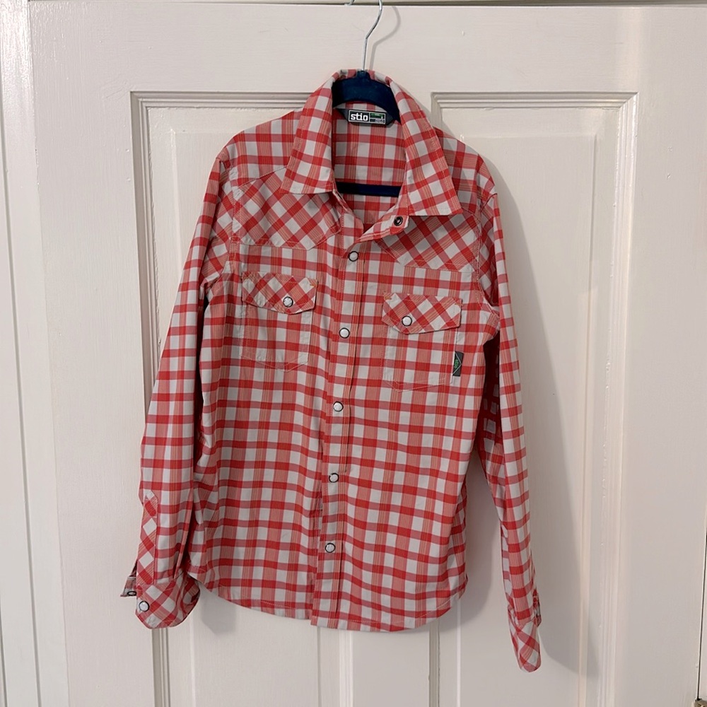 Stio boys button up shirt